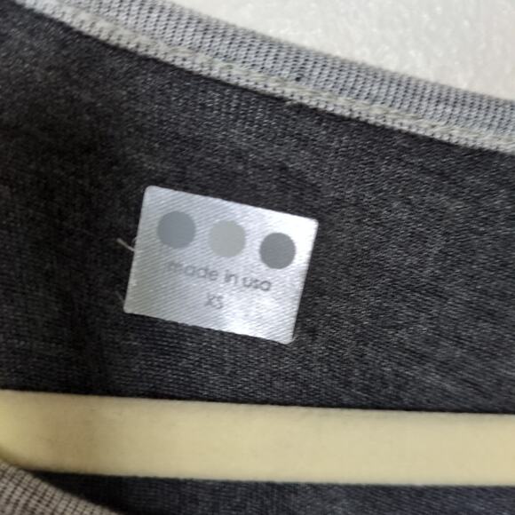 THREE DOTS Stitch Fix Light Grey Caren Reversible Knit Top Asymmetric Women's XS - Picture 3 of 6